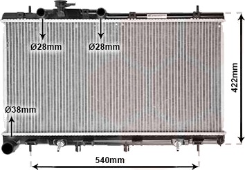 VAN WEZEL 51002059 Radiator motorkjøling