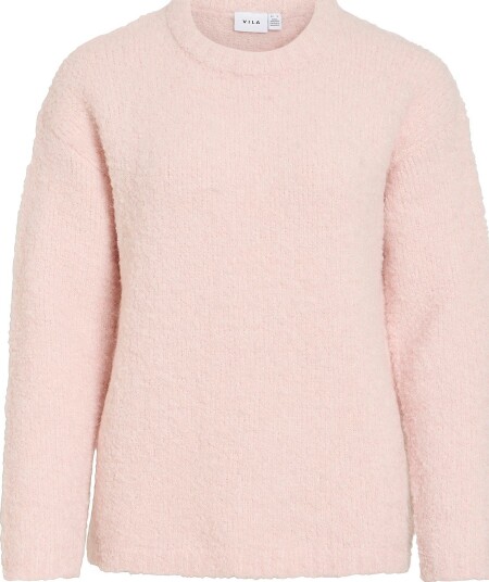 Vila Genser Vidaya O Neck L/S Knit Top Rosa
