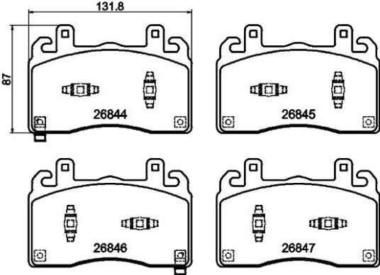 PAGID T4304N Bremseklosser PAGID T4304N Bremseklosser