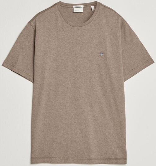 GANT The Original T Shirt Dark Hazelnut Melange