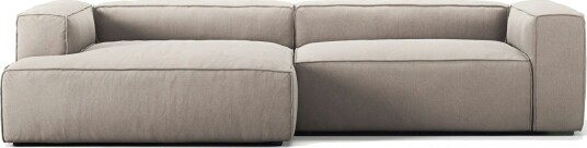 Grand 3 Seter Sofa sjeselong Venstre Sandshell Beige