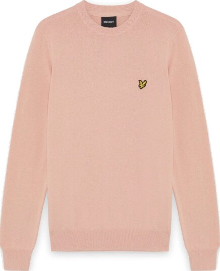 Lyle & Scott Cotton Crew Neck Jumper Pink L Lyle & Scott Cotton Crew Neck Jumper Pink L
