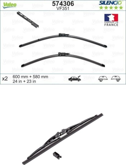 VALEO VAL298N0098 Vindusvisker