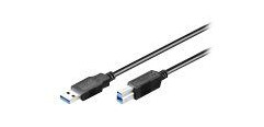 MicroConnect USB-kabel - USB Type B til USB-type A - 3 m