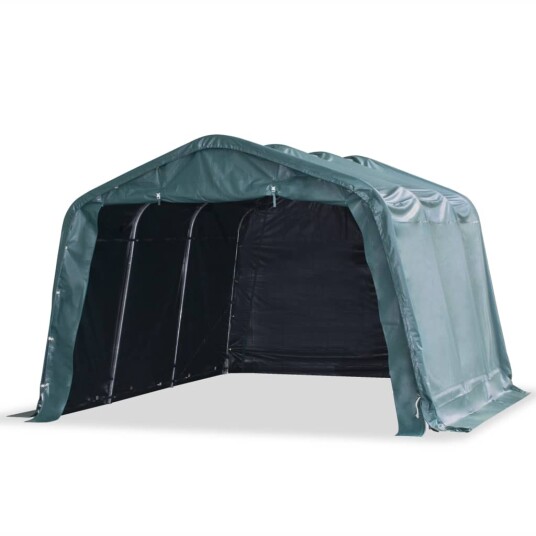 vidaXL Flyttbart kvegtelt PVC 550 g/m² 3,3x4,8 m mørkegrønn vidaXL Flyttbart kvegtelt PVC 550 g/m² 3,3x4,8 m mørkegrønn