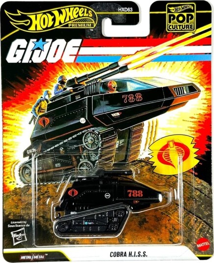Hot Wheels Lekebil – Pop Culture: G.I. Joe 1:64 – Cobra H.I.S.S.