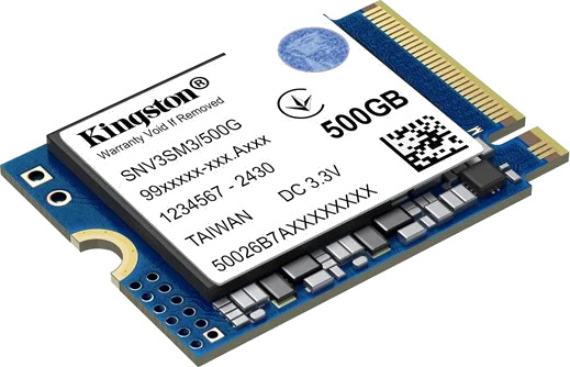 Kingston NV3 SSD 500GB PCIe 4.0 M.2 2230 SNV3SM3/500G Kingston NV3 SSD 500GB PCIe 4.0 M.2 2230 SNV3SM3/500G