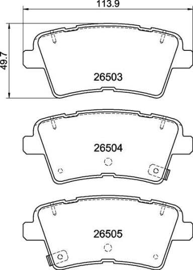 BREMBO P 30 147 Bremseklosser