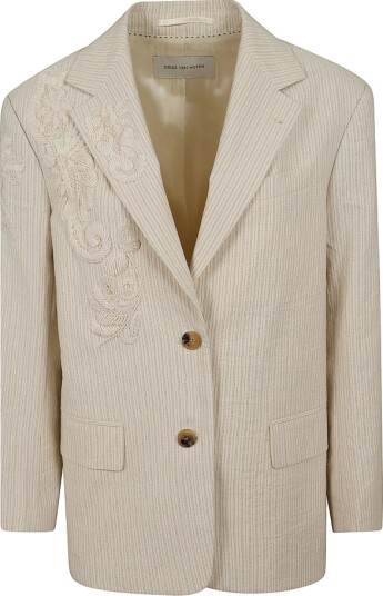 Dries Van Noten Dame Jakker Beige L,