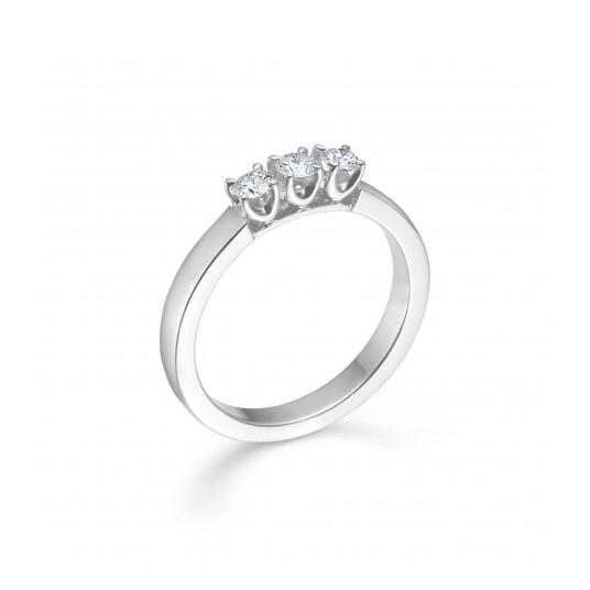 Mads Z Crown Alliance Ring 14 kt. Hvittgull 0,30 ct. 1641893-56 - Dame - White gold Mads Z Crown Alliance Ring 14 kt. Hvittgull 0,30 ct. 1641893-56 - Dame - White gold