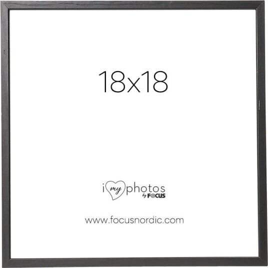 Focus Group Ramka Rock Black 18x18