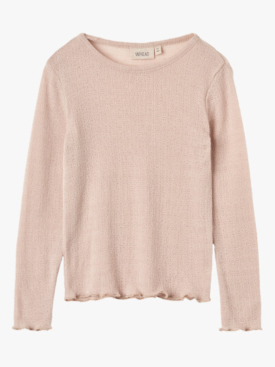 Wheat Wool Silk T-shirt Long Sleeve Alli Lilla 104