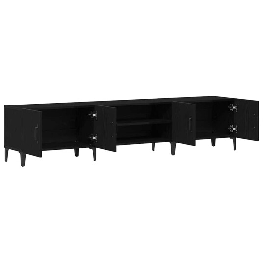 TV skap Svart eik 180 x 31.5 x 40 cm Konstruert tre TV skap Svart eik 180 x 31.5 x 40 cm Konstruert tre