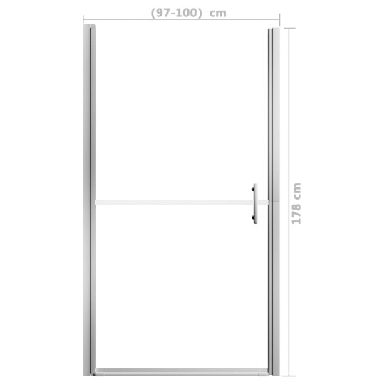 Dusjdør herdet glass 100x178 cm Dusjdør herdet glass 100x178 cm