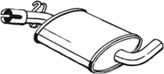 Midtre lydpotte BOSAL 233 421 Midtre lydpotte BOSAL 233 421