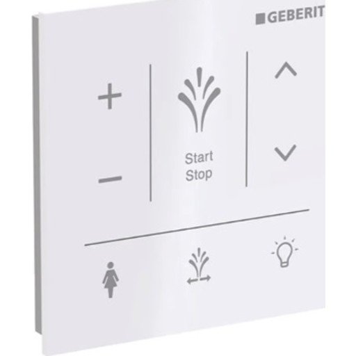 Geberit Aquaclean Sela Kontrollpanel, Veggmontert, Hvit