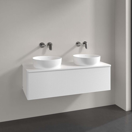 Villeroy & Boch  Antao Servantskap med 1 skuff 120x50x36 cm m/lys Hvit Matt