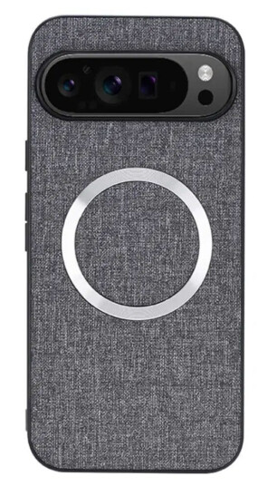 EIDERWOOD Google Pixel 9 Pro XL Plast Deksel med Grov Tekstur - MagSafe-Kompatibel - Grå