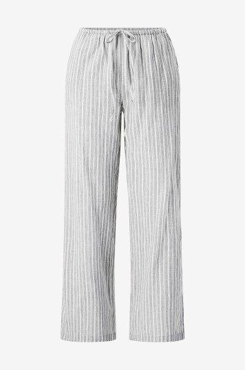 Gina Tricot Bukser Dina Linen Trousers Grå