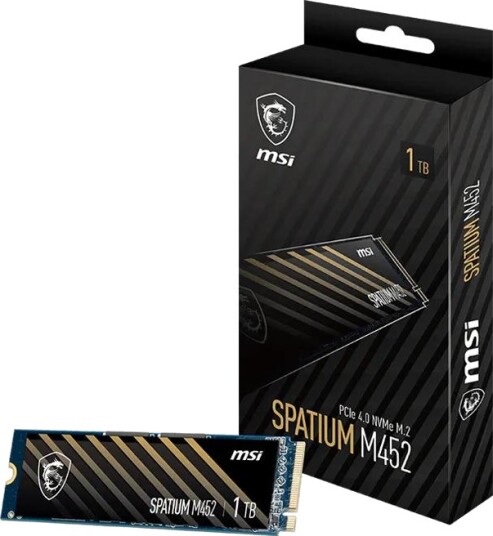 MSI Spatium M452 1TB M.2 2280 PCIe 4.0 x4 NVMe SSD S78-440L970-P83 MSI Spatium M452 1TB M.2 2280 PCIe 4.0 x4 NVMe SSD S78-440L970-P83