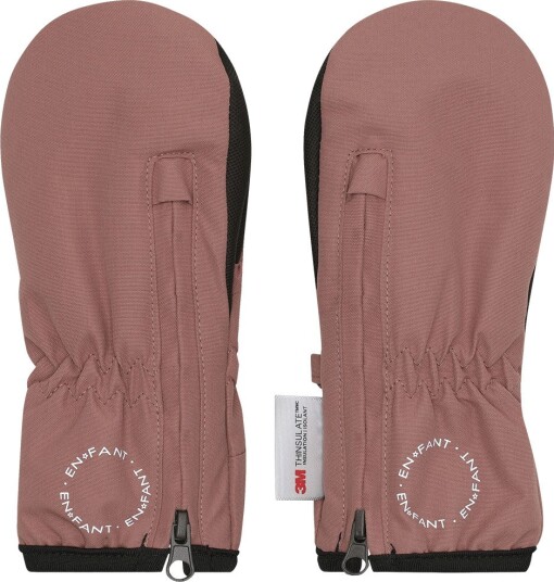 En Fant Mittens W. Zipper   BURLWOOD   2 4Y
