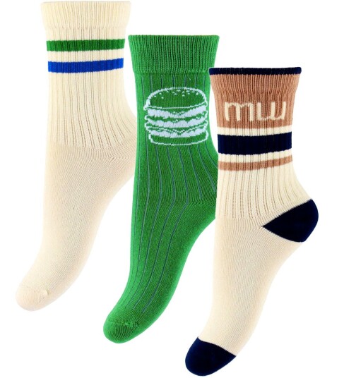 minipop Mpopmoe Bamboo Socks 3 Pack   Multi/patterned   35/38Y