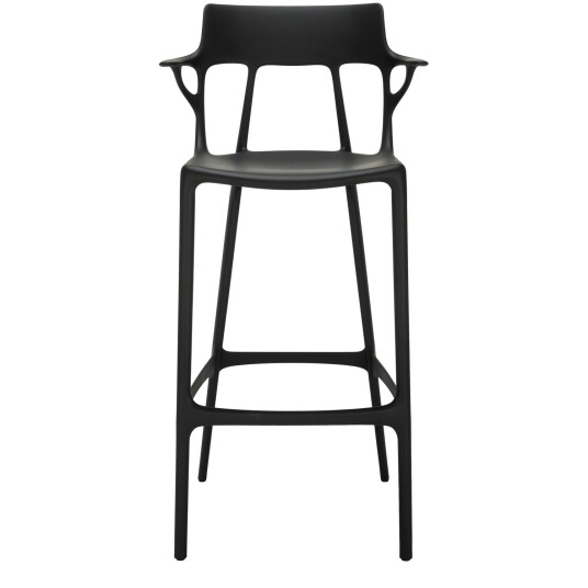 Kartell A.I. Barstol Resirkulert 75 cm Svart Kartell A.I. Barstol Resirkulert 75 cm Svart