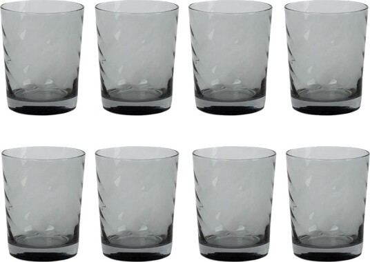 Ask Jade Vannglass Twist Svart Sotet 280ml 8pk