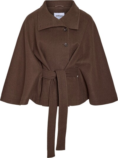 NOISY MAY Nmlucy Cape Jacket   CHOCOLATE BROWN   XL