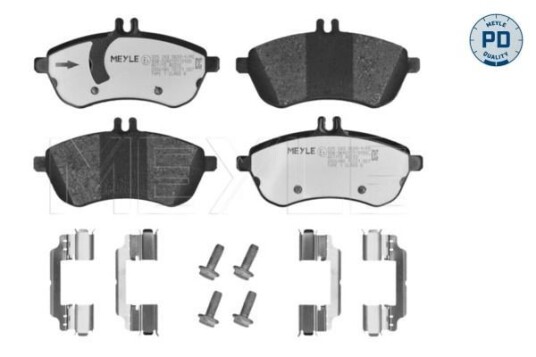 Bremseklosser MEYLE 025 243 0620-1/PD