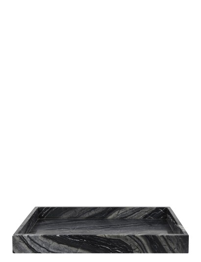 Mette Ditmer Marble Deco Tray - Black - W30X L40X H4CM Mette Ditmer Marble Deco Tray - Black - W30X L40X H4CM