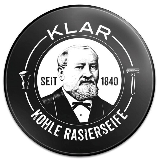 Klar Seifen Activated Charcoal Shaving Soap 100 g Klar Seifen Activated Charcoal Shaving Soap 100 g