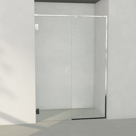 INR Iconic Nordic Rooms Dusjnisje ARC 4 Frame Måltilpasset Krom / Bronse Glass