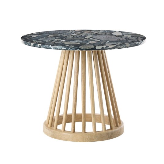 Tom Dixon Fan bord natur steintopp 60 cm pebble