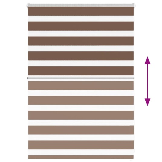 Sebragardin brun 95x100 cm stoff bredde 90,9 polyester