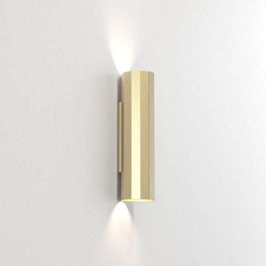 Astro Lighting Hashira 300 vegglampe opp/ned - Matt gullfarget Astro Lighting Hashira 300 vegglampe opp/ned - Matt gullfarget
