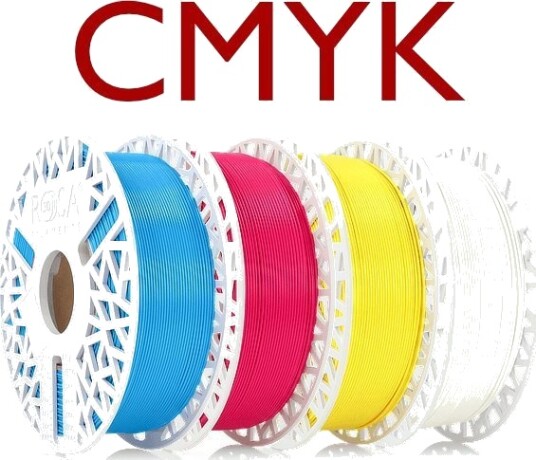 Rosa3d Startsett Rosa3d Pla Starter Lithophane Cmyk 4 Kg
