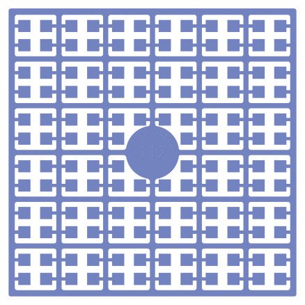 Pixelhobby Midi perler 112 gråblå 2x2mm 140 piksler