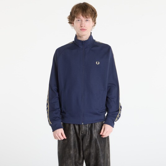 Fred Perry Contrast Tape Track Jkt   Navy   XL
