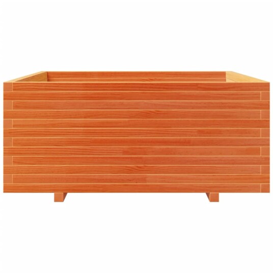 Plantekasse voksbrun 110x110x49,5 cm heltre furu