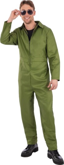 Smiffys Grønn Jumpsuit Kostyme Unisex XXL Smiffys Grønn Jumpsuit Kostyme Unisex XXL