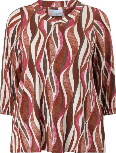 Zhenzi   Genser Zh Sylva 1511 Blouse 3/4   Rød