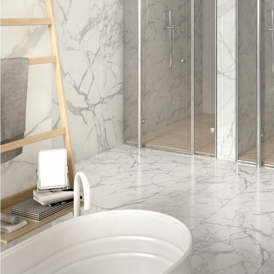 Ceramiche Keope Klinker Elements Lux Calacatta Hvit 15x15 cm