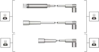 Tennplugg kabelsett MAGNETI MARELLI 941319170020