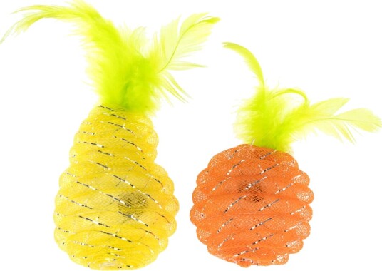 Tiaki Katzenspielzeug-Set Birne & Orange 2Er Set