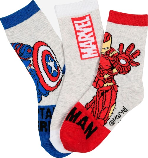 Marvel Socks   Grey   27/30