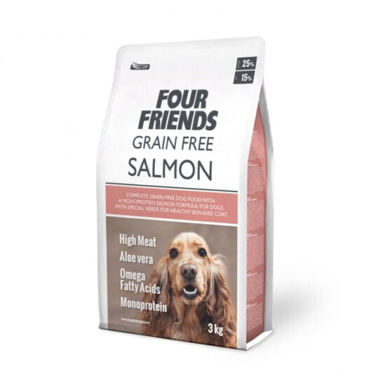 FourFriends Hundemat Kornfritt Laks 3 kg - Spesialfôr for Hud & Pels FourFriends Hundemat Kornfritt Laks 3 kg - Spesialfôr for Hud & Pels