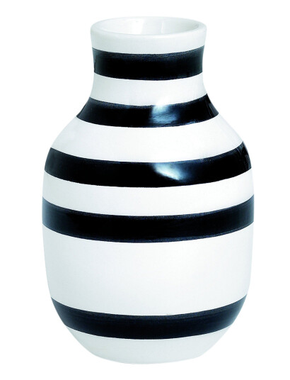 Kähler Omaggio Vase Black Kähler BLACK H12.5CM