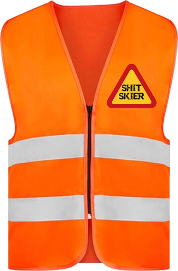 Refleksvest Shit Skier Neonoransje XX Large