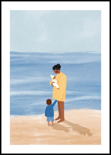 Family Beach Day Plakat / 70x100
